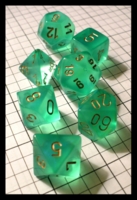 Dice : Dice - Dice Sets - Chessex Borealis Light Green with White Gen Con Aug 2009
